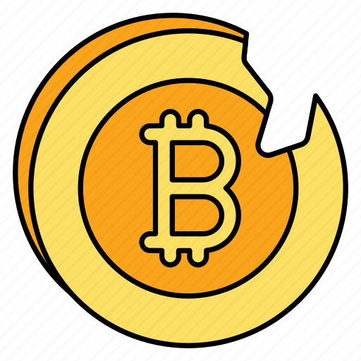 Bitcoin, broken, cracked, money, coin, broke icon - Download on Iconfinder