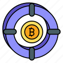 bitcoin, target, aim, force, chain, block chain