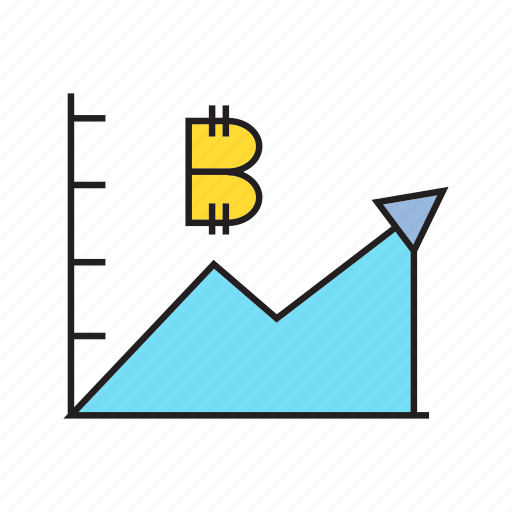 Bitcoin, chart, cryptocurrency, graph, growth, price, value icon - Download on Iconfinder
