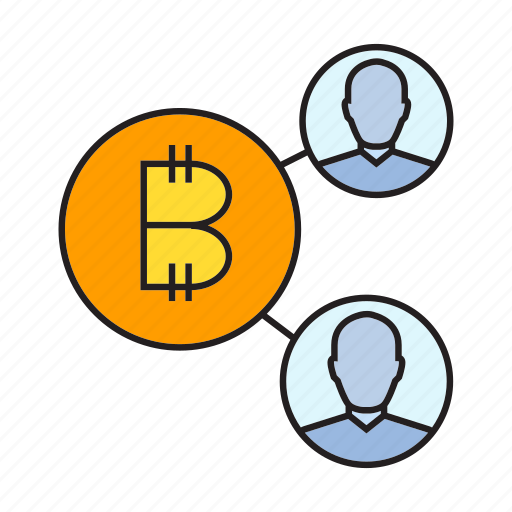 Bitcoin, blockchain, cryptocurrency, digital currency, link, network, share icon - Download on Iconfinder