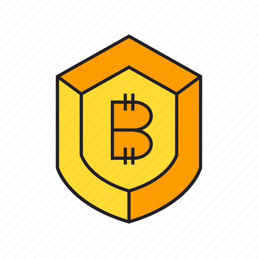 Bitcoin, cryptocurrency, digital currency, privacy, protect, security, shield icon - Download on Iconfinder