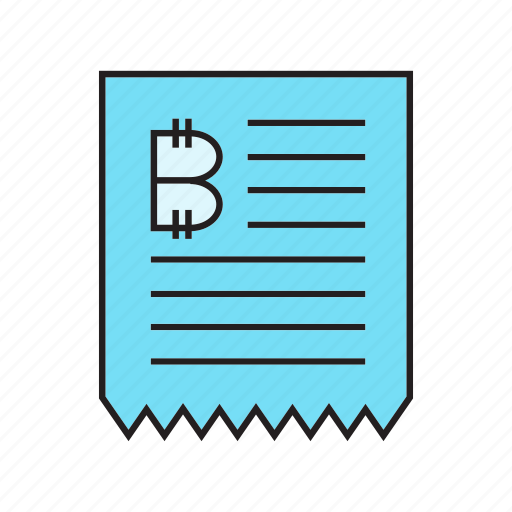 Bill, bitcoin, check, cheque, cryptocurrency, invoice, receipt icon - Download on Iconfinder