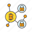 bitcoin, blockchain, cryptocurrency, encryption, link, network, security 