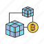 bitcoin, blockchain, box, cryptocurrency, cube, digital currency, electronic money 