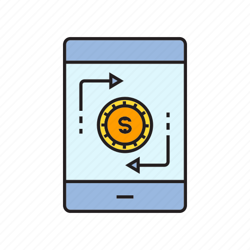 Finance, mobile phone, money, money exchange, smart phone, swap icon - Download on Iconfinder