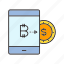 bitcoin, cryptocurrency, digital currency, money exchange, smart phone, swap, transaction 