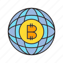 bitcoin, blockchain, cryptocurrency, digital currency, global, globe, world