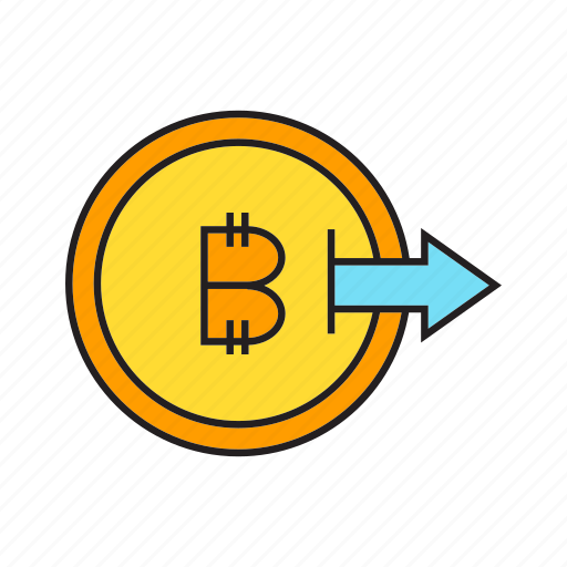 Bitcoin, blockchain, coin, cryptocurrency, digital currency, output icon - Download on Iconfinder