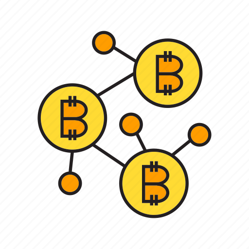 Bitcoin, blockchain, cryptocurrency, digital currency, electronic money, link, network icon - Download on Iconfinder