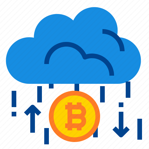 Bitcoin, profit, cloud icon - Download on Iconfinder