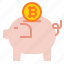bank, piggy, bitcoin 