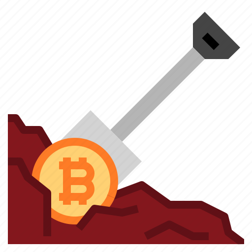Bitcoin, dig icon - Download on Iconfinder on Iconfinder
