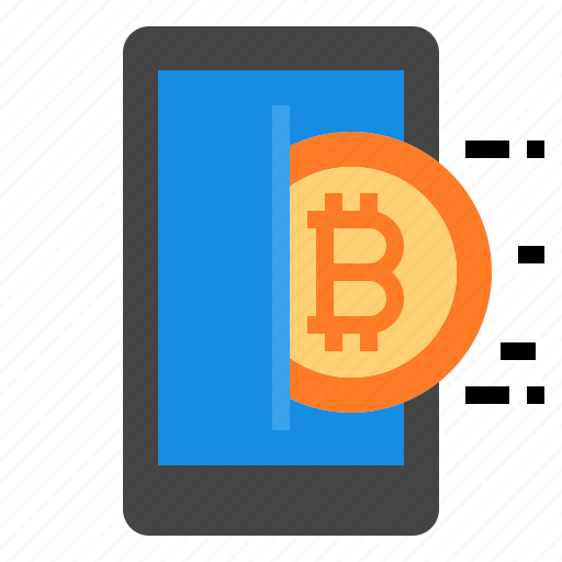 Mobile, smartphone, bitcoin icon - Download on Iconfinder