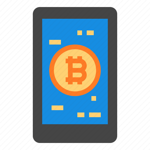 Mobile, smartphone, bitcoin icon - Download on Iconfinder