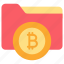 bitcoin, bitcoin data storage, coin, currency, file, finance, folder 