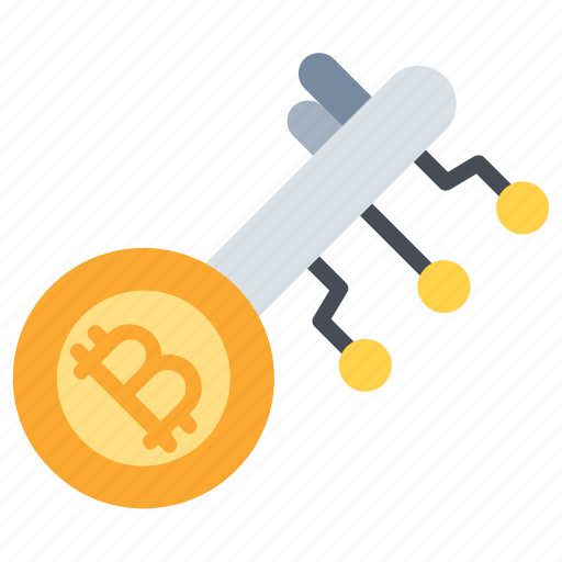 Bitcoin, cryptocurrency, digital, digital key bitcoin, key, protection, technology icon - Download on Iconfinder