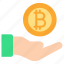 bitcoin, coin, cryptocurrency, funding, hand, money, payment 