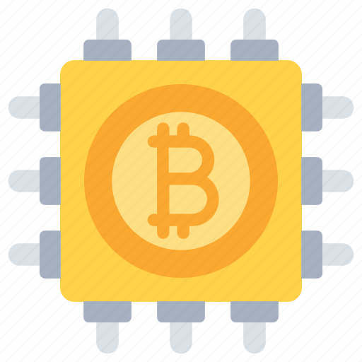 Bitcoin, bitcoin mining, cpu, cryptocurrency, digital, mining, processor icon - Download on Iconfinder
