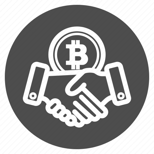 Agreement Bitcoin Bitcoins Contract Deal Hand Icon