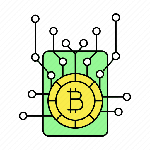Bitcoin, network, technology, hardware icon - Download on Iconfinder