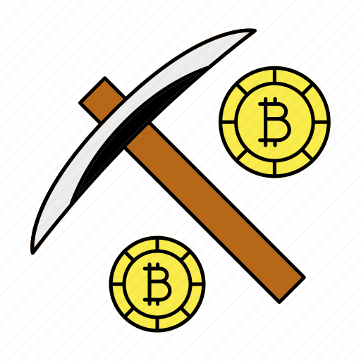 Bitcoin, blockchain, cryptocurrency, mining icon - Download on Iconfinder