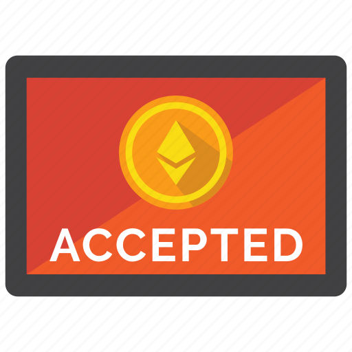 Accepted, coin, crypto, cryptocurrency, digital money, ethereum, payment icon - Download on Iconfinder