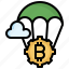 balloon, bitcoin, business, coin, currency, money, transportation 
