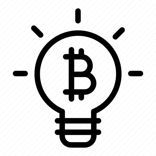 Bitcoin, bright, bulb, cryptocurrency, idea icon - Download on Iconfinder