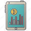 bitcoin, business, chart, graph, statistics, tablet, seo 