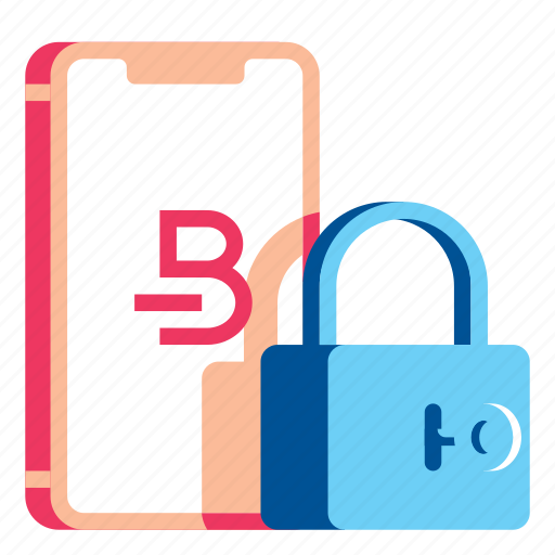 Bitcoin, cryptocurrency, device, lock, mobile, security, smartphone icon - Download on Iconfinder