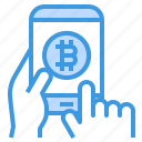 bitcoin, cryptocurrency, digital, currency, smartphone, buy