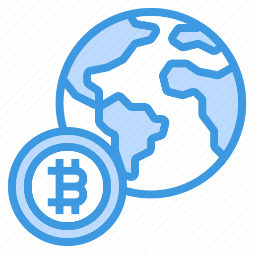 Global, world, business, bitcoin, cryptocurrency icon - Download on Iconfinder