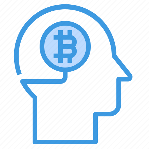 Head, bitcoin, cryptocurrency, digital, currency, brain icon - Download on Iconfinder