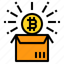 bitcoin, cryptocurrency, box, profit, transaction