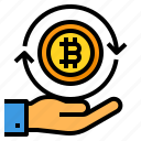 change, bitcoin, cryptocurrency, digital, currency, circular, arrows