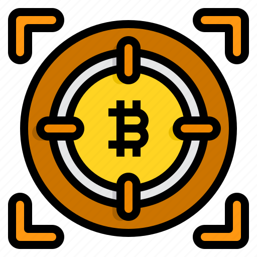 Focus, bitcoin, cryptocurrency, aim, goal icon - Download on Iconfinder