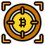 focus, bitcoin, cryptocurrency, aim, goal 