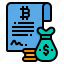 ledger, bitcoin, cryptocurrency, document, money 