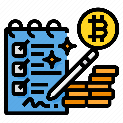 Ledger, bitcoin, cryptocurrency, money, document icon - Download on Iconfinder