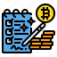 ledger, bitcoin, cryptocurrency, money, document 