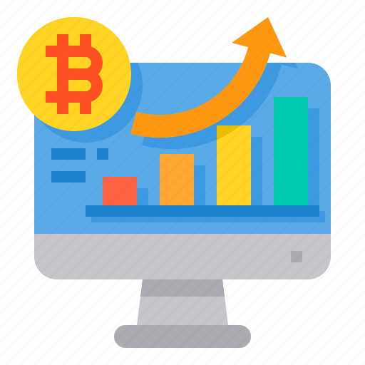 Bar, graph, bitcoin, cryptocurrency, digital, currency, increase icon - Download on Iconfinder