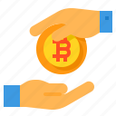 bitcoin, cryptocurrency, payment, hand, money