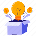 innovation, idea, creativity, light bulb, out of the box, business, finance, startup, company