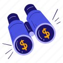 vision, binoculars, view, search, money, business, finance, startup, company