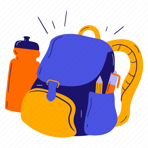 Backpack, school bag, bag, student, rucksack, school, education icon - Download on Iconfinder