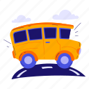 school bus, bus, station, transportation, student, school, education, study