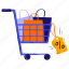cart, trolley, shopping bag, discount, sale, shopping, e-commerce, online shopping, marketing 