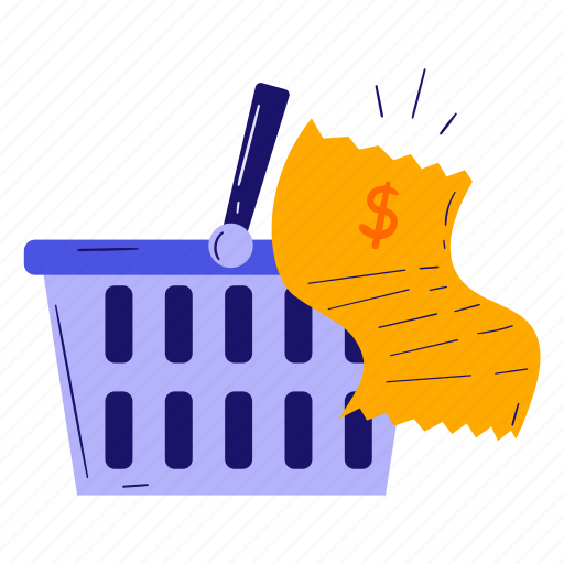 Invoice, bill, basket, cart, shopping list, shopping, e-commerce icon - Download on Iconfinder