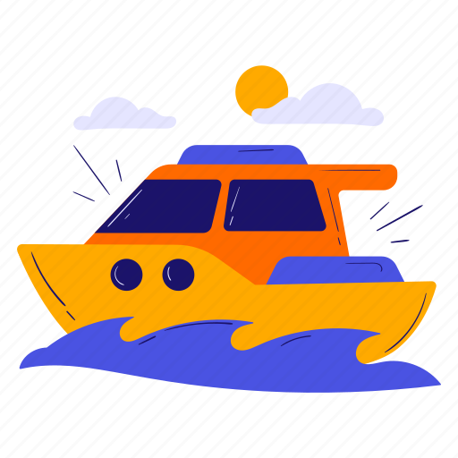 Boat, cruise, yacht, ship, transportation, travel, holiday icon - Download on Iconfinder