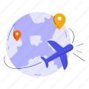 overseas holidays, international, flight, globe, pin location, travel, holiday, vacation, traveling